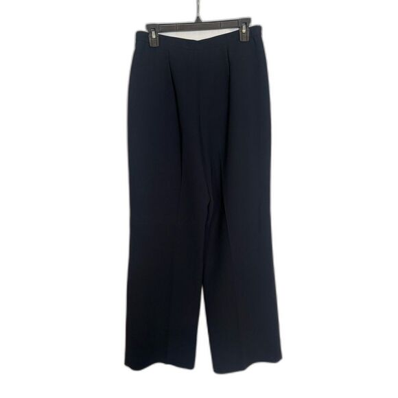 Le Suit Pants - Le Suit Dress Pants Women's Size 10 Dark Blue Straight Leg Trousers